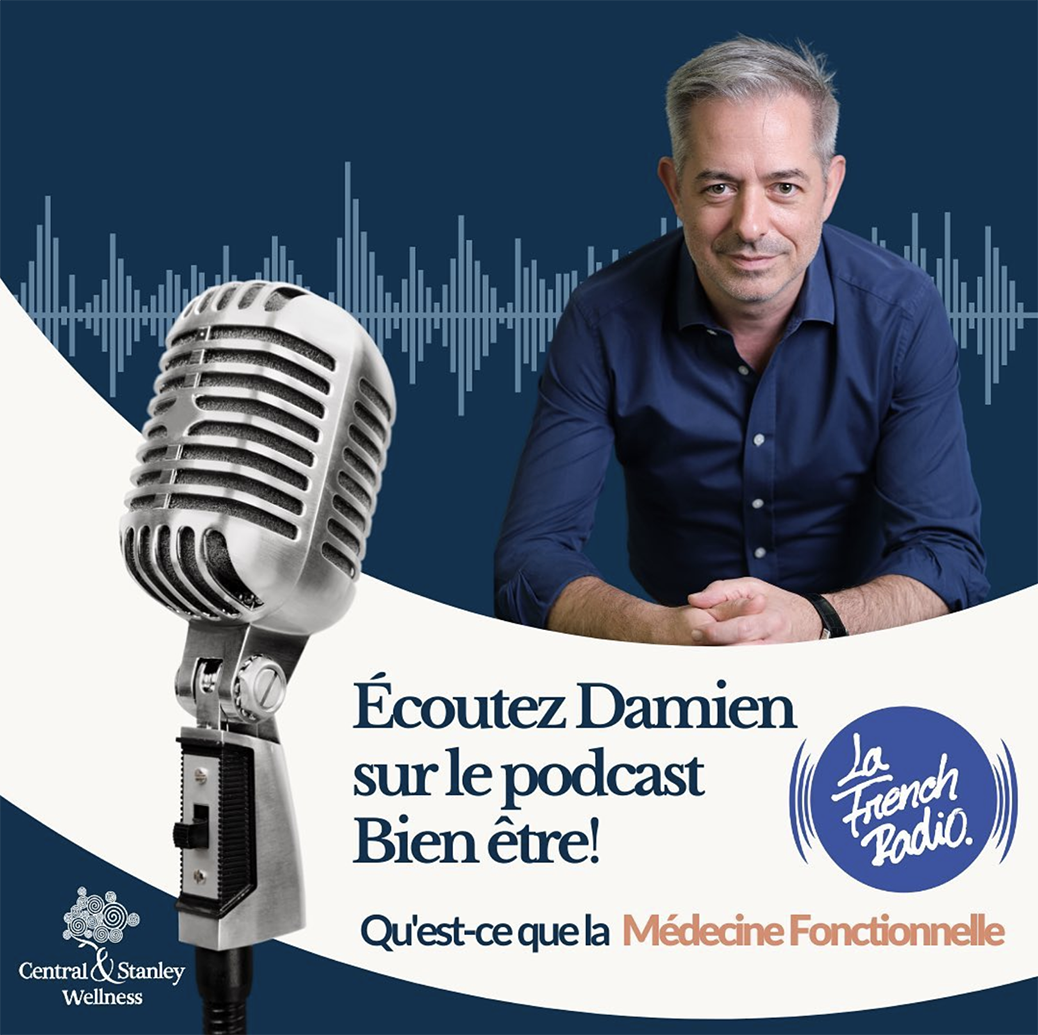 Damien Mouellic Osteopath Central and Stanley Wellness in La French Radio Interview
