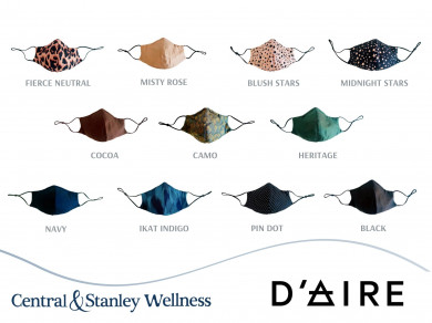 D'AIRE Silk Masks, all day luxe protection with breathable technology