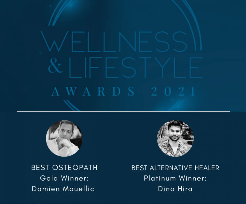 Awarded in Liv's Wellness Awards: Best Osteopath and Best Alternative Healer
